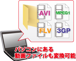 AVI / FLV / MPEG1 / 3GP